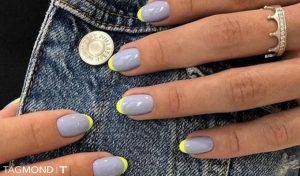 فرنچ ناخن رنگی