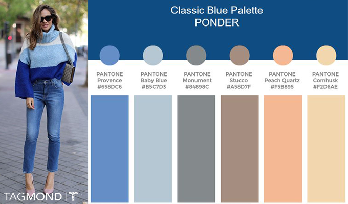 با آبی کلاسیک چی بپوشیم؟