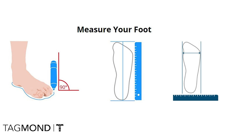 اندازه گیری سایز پا برای خرید اینترنتی