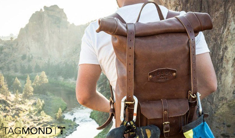 استایل با کوله پشتی چرم