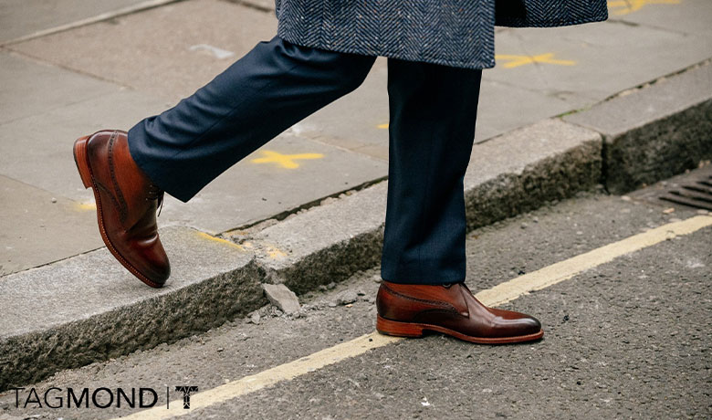 کفش چرم پاییزی