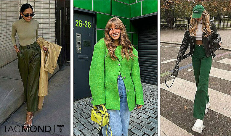 استایل با رنگ سبز