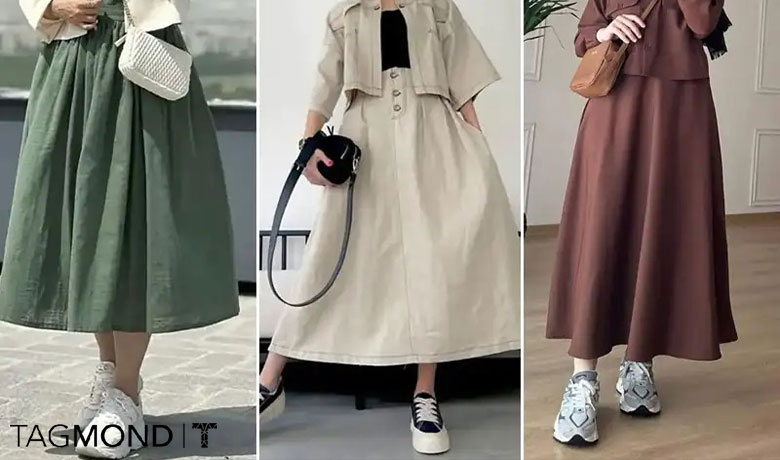 استایل با دامن بلند