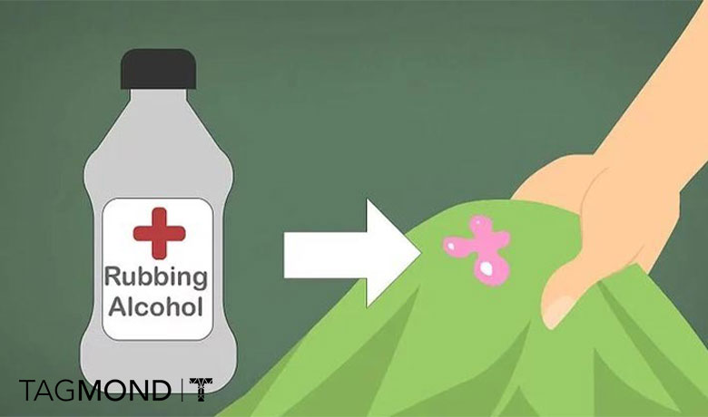 پاک کردن لکه آدامس با الکل