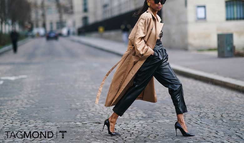 استایل با شلوار چرم زنانه