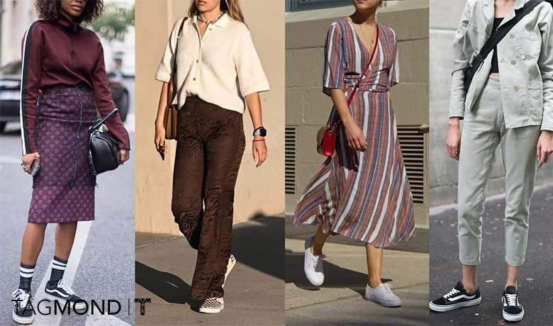 استایل تابستانی با کفش ونس