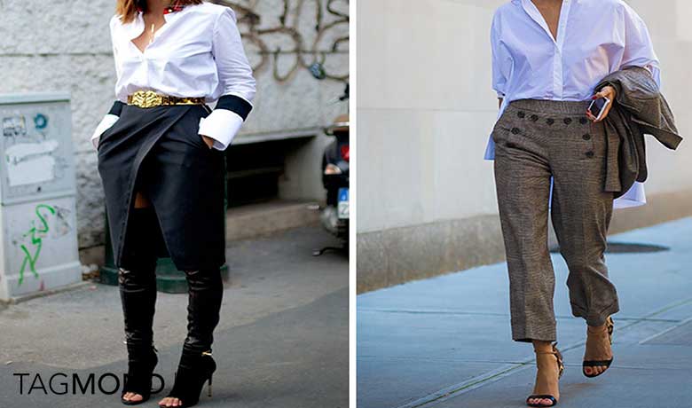 استایل با شومیز سفید