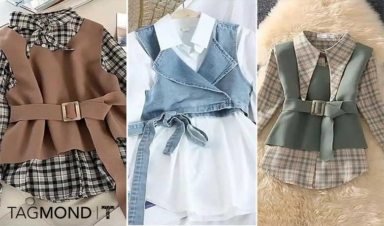 ترکیب شومیز با جلیقه