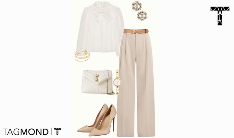 انتخاب شومیز سفید، گام اول یک استایل مهمانی زنانه شیک