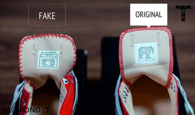 چگونه از روی لوگو و نوشتههای برند، کفش اصل را از فیک تشخیص دهیم؟