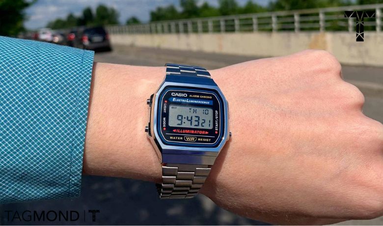 Modern design; catering to all tastes with an emphasis on the benefits of a digital watch