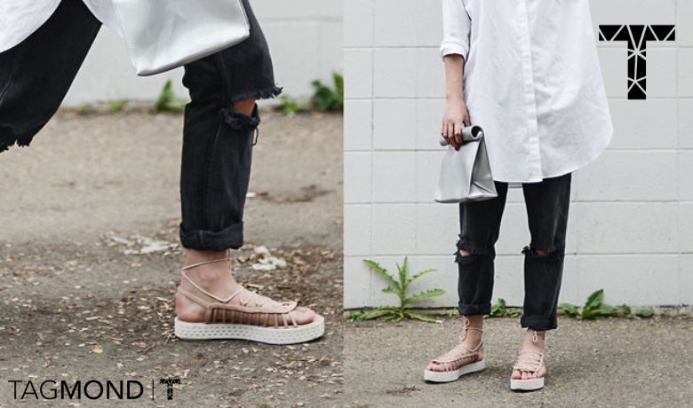 ست صندل و مانتو برای خانم‌های قد کوتاه