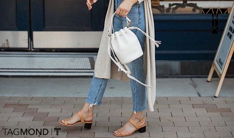 ست صندل و مانتو برای خانم‌های قد بلند